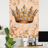 Koninklijke kroon. poster (Thuiskantoor)