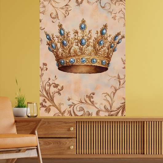 Koninklijke kroon. poster (Woonkamer 2)