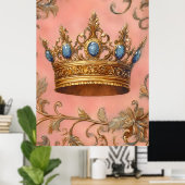 Koninklijke kroon. poster (Thuiskantoor)