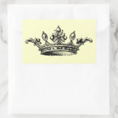  koninklijke kroon rechthoekige sticker (Tas)