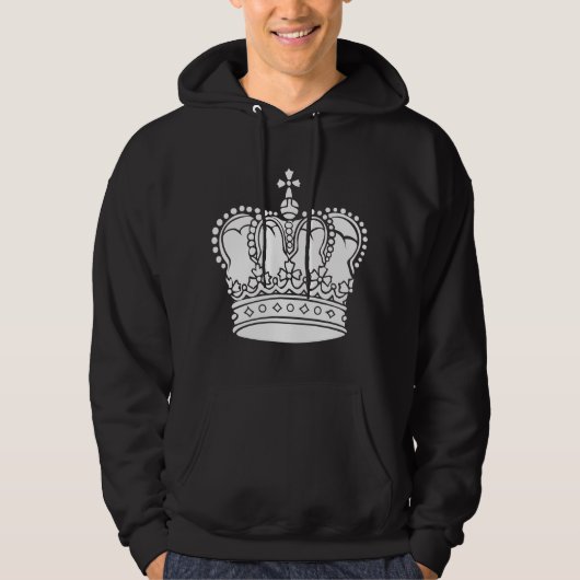 Koninklijke Kroon - wit Hoodie (Voorkant)