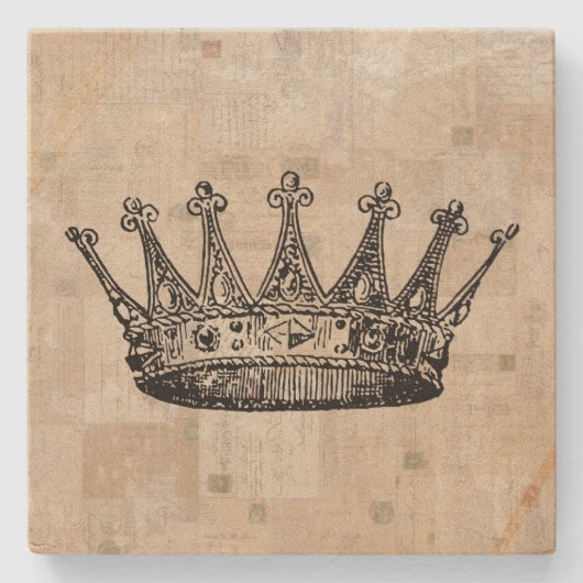  Koninklijke Kunst & Oude Stampen Achtergrond Stenen Onderzetter (Voorkant)