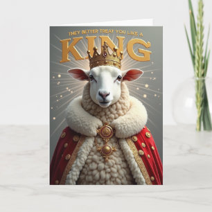 Koninklijke Lam Verjaardagskaart Kaart