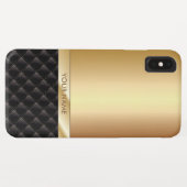 Koninklijke Luxury Gold - Aangepaste naam Case-Mate iPhone Case (Achterkant (horizontaal))