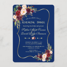 Koninklijke Marine Blauw Bourgondië Bloemige Oefen