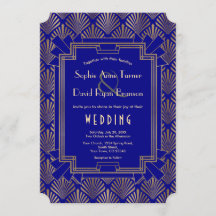 Koninklijke Marine Blauw Goud Great Gatsby Art Dec