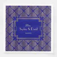Koninklijke Marine Blauw Goud Great Gatsby Art Dec