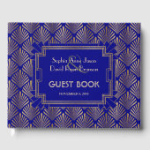 Koninklijke Marine Blauw Gouden Great Gatsby Art D Gastenboek (Voorkant)