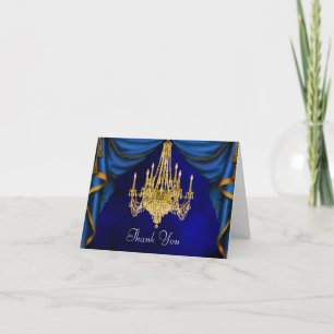 Koninklijke Marine Blauw Gouden Kroonluchter Bedan Bedankkaart
