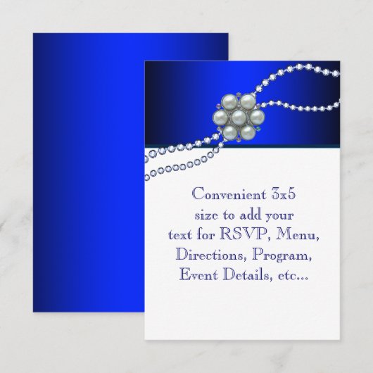 Koninklijke Marine Blauwe RSVP (Voorkant / Achterkant)