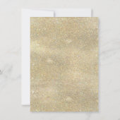 Koninklijke Marine Blush Bloem Goud Oefenavondeten Kaart (Achterkant)