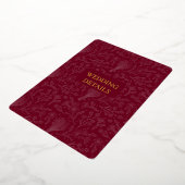Koninklijke Maroon Aanpasbare Uitnodiging (Gedraaid)