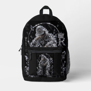 Koninklijke Mentaliteit Diamant Streetwear Estheti Bedrukte Rugzak