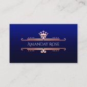 Koninklijke Merknaam Roos White Blue Navy Visitekaartje (Voorkant)