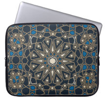 Koninklijke Midnight & Gouden Geometrische Mozaïek