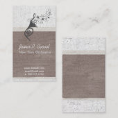  koninklijke    muziekkeraar visitekaartje (Voorkant / Achterkant)