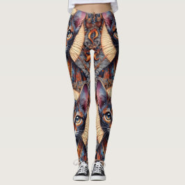 Koninklijke Mythic weelderige fantasie katachtige Leggings