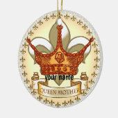 Koninklijke naam van koningin keramisch ornament (Links)