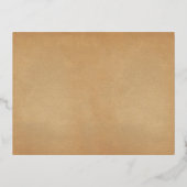 Koninklijke Nieuw Real Folie Trouw Trouwkaart Beda Folie Uitnodiging Briefkaart (Achterkant)