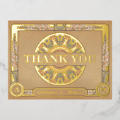 Koninklijke Nieuw Real Folie Trouw Trouwkaart Beda Folie Uitnodiging Briefkaart (Voorkant)