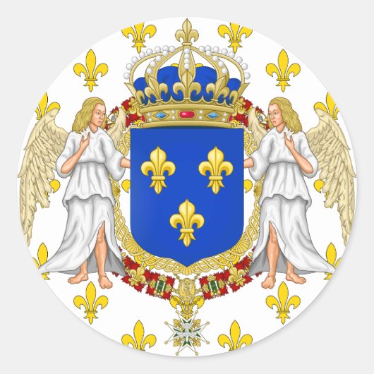 Koninklijke Norm van het Koninkrijk Frankrijk, Fra Ronde Sticker (Voorkant)