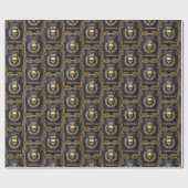 Koninklijke Paars en gouden koning van de dode ker Cadeaupapier (Vlak)