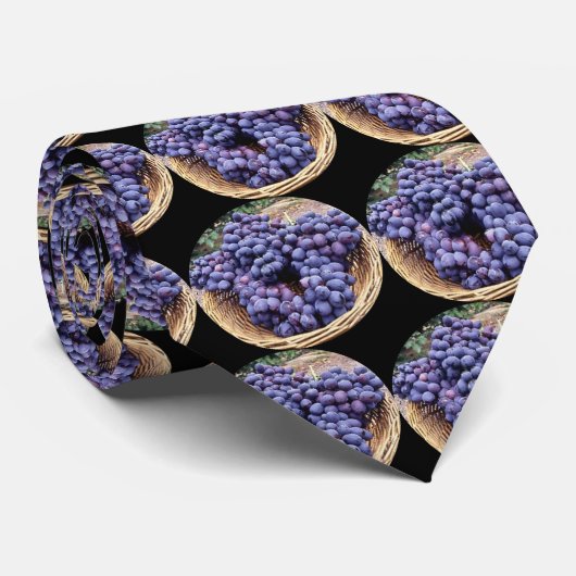 Koninklijke Paarse druiven Stropdas (Opgerold)