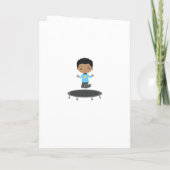 Koninklijke Paarse en Blauwe Trampoline Birthday P (Achterkant)