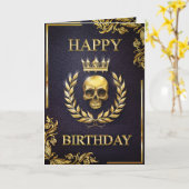 Koninklijke Paarse en goudkoning van de doodzoneka Kaart (Gele Bloem)