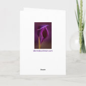 Koninklijke Paarse Kerstkaart Feestdagen Kaart (Achterkant)