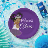 Koninklijke Paarse prinses | Fancy Papieren Bordje (Feest)