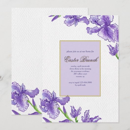 Koninklijke Pasuitnodiging Kaart (Voorkant / Achterkant)