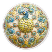 Koninklijke Pauw Elegantie Keramische Knop (Voorkant)