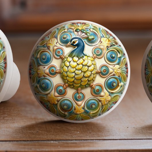 Koninklijke Pauw Elegantie Keramische Knop
