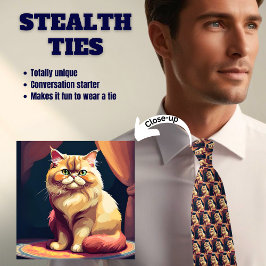 Koninklijke Perzische Kat Stealth Tie Stropdas