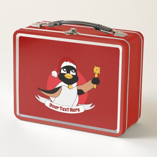 Koninklijke pinguïn Kerstmis cartoon (Voorkant)