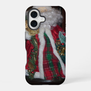 Koninklijke Plaid Hohoho Kerstman Prettig Kerstfee iPhone 16 Hoesje