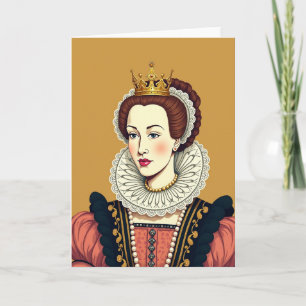 Koninklijke Portret Verjaardagskaart Kaart