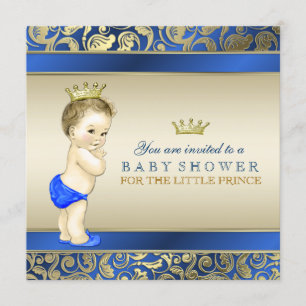 Koninklijke Prince Baby Shower Kaart