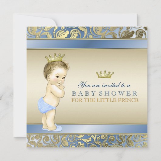 Koninklijke Prince Baby Shower Kaart (Voorkant)