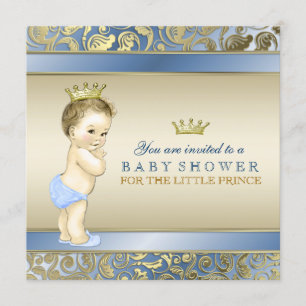 Koninklijke Prince Baby Shower Kaart