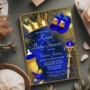 Koninklijke Prince Baby Shower Kaart