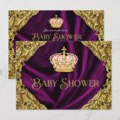 Koninklijke Princess Baby Shower Kaart (Voorkant / Achterkant)