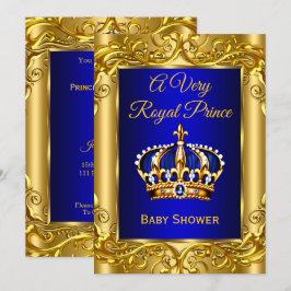 Koninklijke Prins  Baby Borrel Koninklijk blauw go Kaart