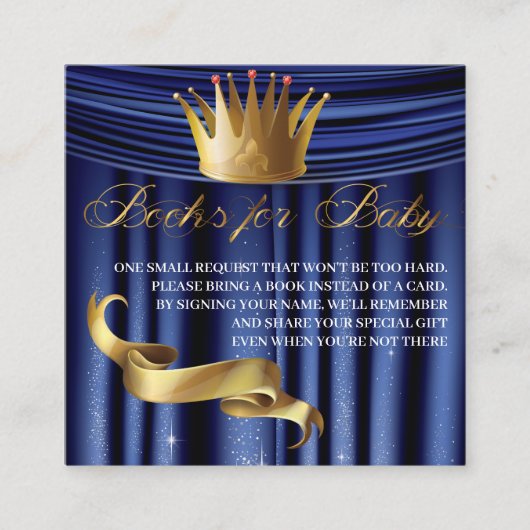 Koninklijke Prins Boeken voor de Baby Informatiekaartje (Voorkant)