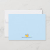 Koninklijke prins charmante jongens verjaardag dan kaart (Achterkant)