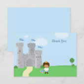 Koninklijke prins charmante jongens verjaardag dan kaart (Voorkant / Achterkant)