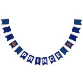 Koninklijke Prins Crown & Royal Blue Baby shower Vlaggetjes (Alle)