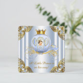 Koninklijke Prins Jungen Baby Borrel Kaart (Staand voorkant)