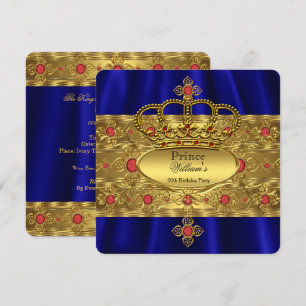 Koninklijke Prins Koninklijk Blauw Koninklijk Rood Kaart